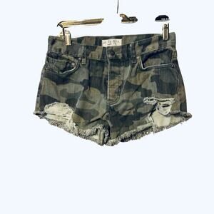 Camo Green we the free shorts 25